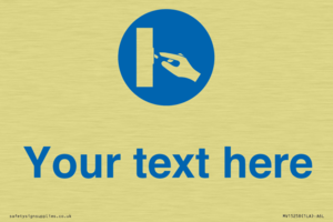 Custom Use Switch Sign